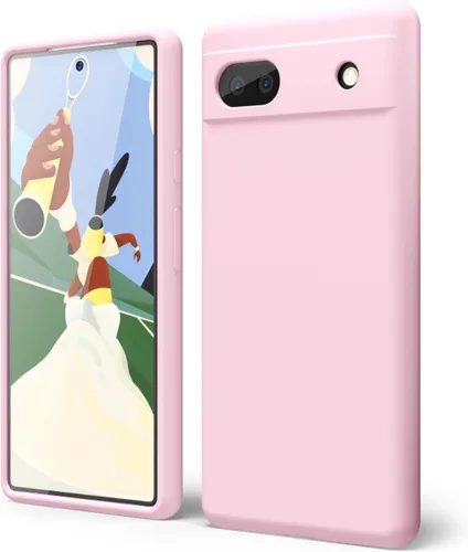 Vista 14 de oakxco para Google Pixel 6A Funda de teléfono de silicona líquida, diseño estético lindo y delgado para mujer y niña, cubierta de gel suave, lisa