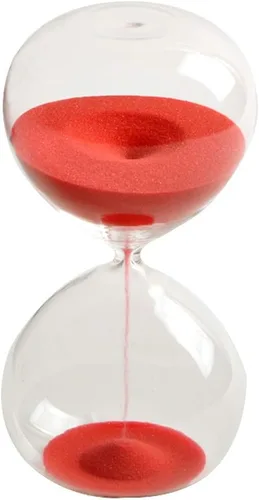 Vista 3 de Graces Dawn - Temporizador de arena con reloj de arena de cristal transparente (60 minutos)