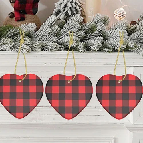 Vista 9 de Adorno de Navidad personalizado, añade tu imagen/foto/texto, adorno colgante de cerámica de Navidad, decoración del árbol de Navidad, colgante