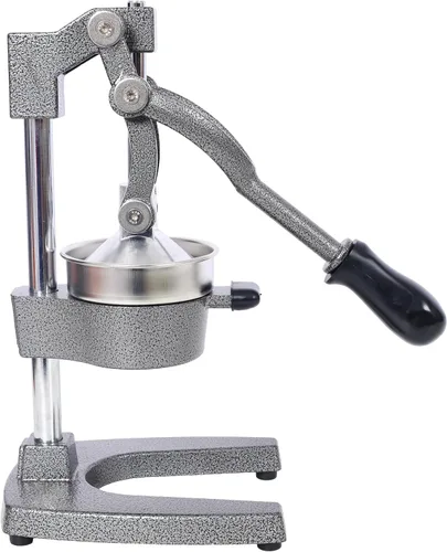 Vista 4 de Exprimidor de cítricos de hierro fundido, prensa manual manual extra grande de grado comercial, exprimidor de encimera resistente para jugo