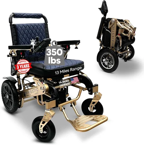 Vista 19 de Majestic - Sillas de ruedas eléctricas para adultos, capacidad de 350 libras, alcance de hasta 13 millas, silla de ruedas ligera para personas
