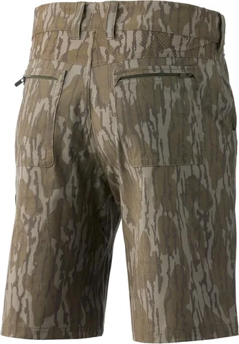 Vista 2 de HUK Pantalones cortos de pesca Next Level de 10.5 pulgadas de secado rápido para hombre con protección solar UPF 30+