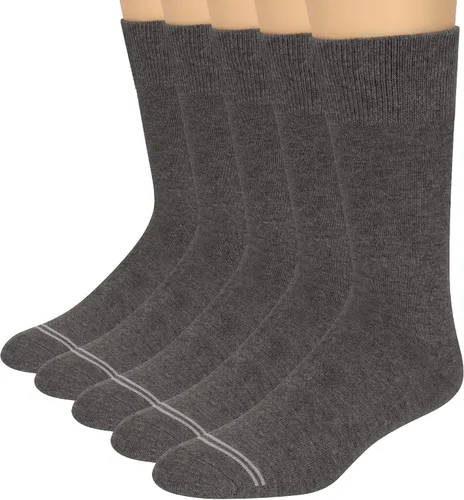 Vista 8 de KM Legend mens Dress Socks Classic Fine Lightweight for Formal and Casual Wear (5 Pair Pack)