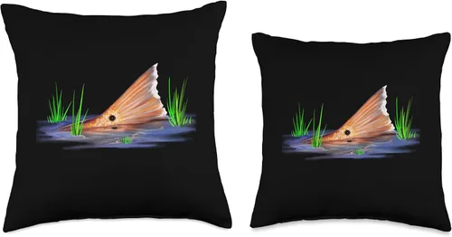 Vista 3 de Pesca Tailing redfish rojo tambor Redfish cola pesca tiro almohada, 16x16, multicolor