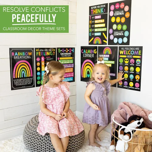 Vista 7 de Hadley Designs 8 Pósteres de Rincón Tranquilo Para Elementos Esenciales del Aula Para Maestros - Suministros de Rincón Tranquilo de 11x17, Tabla