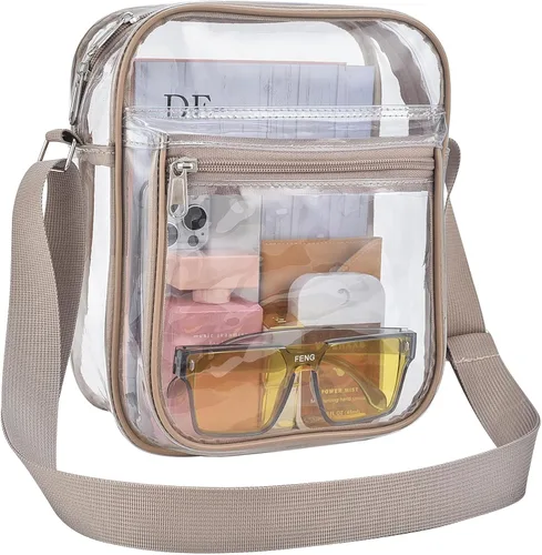 Vista 10 de USPECLARE Clear Bag for Stadium Events Clear Messenger Bag for Men and Women