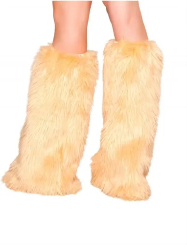 Vista 8 de Roma Costume Halloween Party - Fundas para botas de piel para mujer, color negro, talla única, Negro
