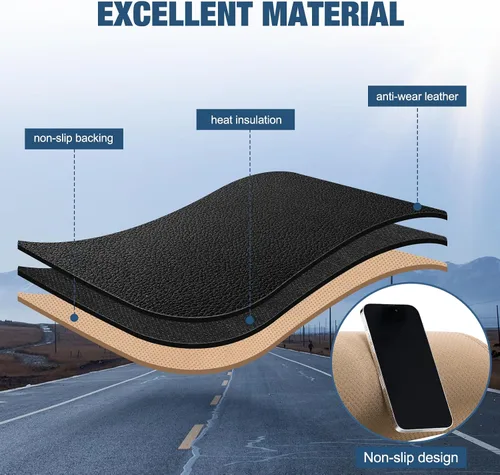 Vista 2 de Funda de cuero para tablero Compatible con 2011 2012 2013 2014 Hyundai Sonata