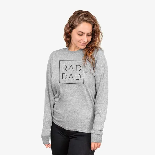 Vista 2 de Inkopious Camiseta Rad Dad en caja Manga larga gris