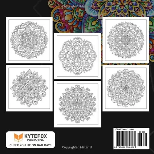 Vista 2 de Relaxing Mandala Adult Coloring Book with Stunning Designs for Relaxation & Mindfulness
