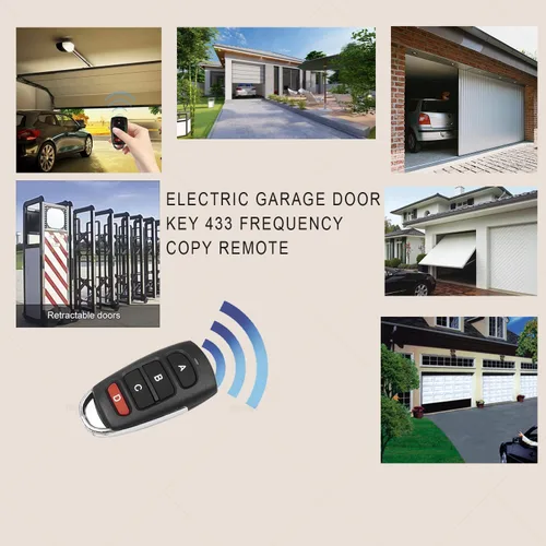 Vista 8 de Control remoto universal para puerta de garaje, control remoto de 433.92 Mhz para puerta, control remoto, llavero de control remoto, puerta de 2
