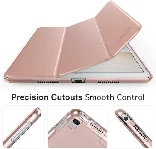 Vista 8 de Funda MoKo ultra fina con soporte inteligente para iPad Pro 10.5 2017 - Tablet matriz, 1-Oro Rosa