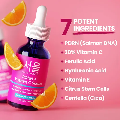 Vista 3 de SeoulCeuticals PDRN Serum Salmon DNA Vitamina C Suero – Cuidado de la Piel Coreano Anti-Envejecimiento PDNR Reparación de la Piel – K Beauty PDRM