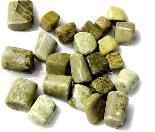Vista 27 de Jet Amazonite - Piedra rodada de 3.53 oz aprox. de 0.75 a 1 pulgada con bolsa de terciopelo (Amazonita)