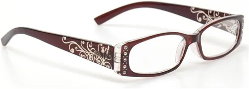 Vista 3 de Kerecsen 4 pares de gafas de lectura para mujer, bisagra de resorte con lectores de patrón láser