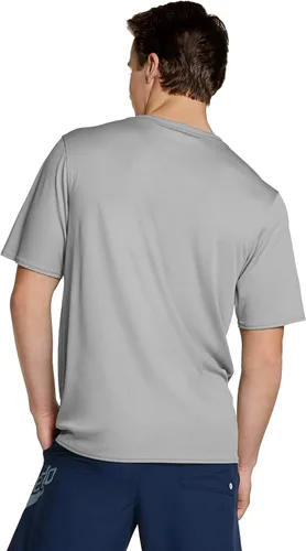 Vista 3 de Speedo Camiseta de natación UV básica fácil de manga corta para hombre, ajuste regular