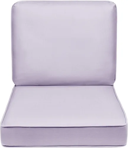 Vista 7 de Quality Outdoor Living - Cojín profundo para asiento y respaldo, 23 x 26 pulgadas, menta