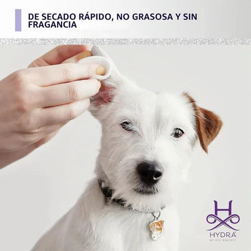 Vista 6 de Hydra - Limpiador de oídos profesional para gatos y perros, para todas las razas y tipos de pelaje, 16.9 onzas