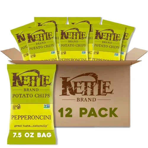 Vista 18 de Kettle Brand Papas Fritas, Backyard Barbeque Kettle Chips, Bolsa de Aperitivos, 1.5 Oz