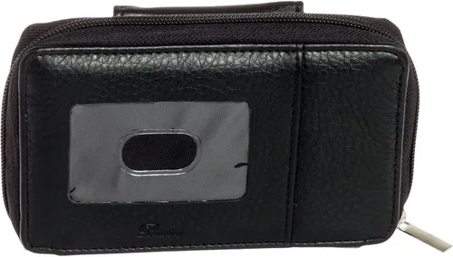 Vista 2 de Buxton Cartera de embrague de muñeca segura RFID para mujer (negro), Negro