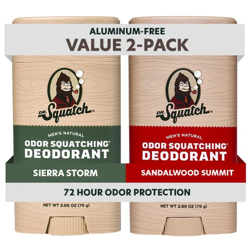 Vista 19 de Dr. Squatch Desodorante natural para hombres, sin aluminio, Summer Citrus + Cool Fresh Aloe, 2.65 oz, 2