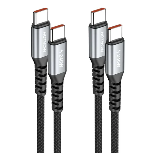 Vista 8 de Cable USB C a USB C, cable de carga rápida USB C a C de 240 W