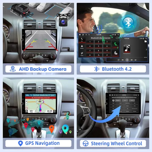 Vista 5 de [2G+64G] Android 13 giratorio único DIN vertical coche estéreo 10.4 pulgadas pantalla táctil Radio unidad con Carplay inalámbrico y Android Auto/EQ