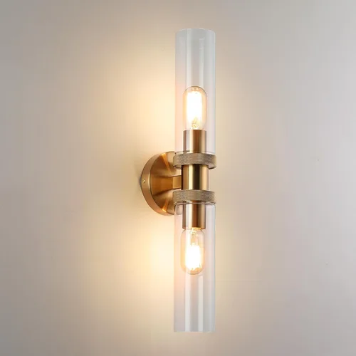 Vista 10 de Lámpara de Tocador de 2 Luces Espejo Lateral Accesorios de Baño Estilo Granja Negro, E26 Lámparas de Pared para Dormitorio, Iluminación Industrial
