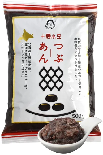 Vista 9 de chaganju Pasta de Frijoles Rojos, Granos de Adzuki, Pastel de Arroz Japonés Mochi Anko, Colado KOSHIAN -VEGANO Y SIN GLUTEN 17.6OZ (500g)
