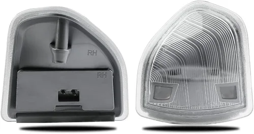 Vista 3 de Espejo lateral LED intermitente, luz de retrovisor izquierdo y derecho, lente de cubierta transparente para 68302828AA 68302829AA compatible
