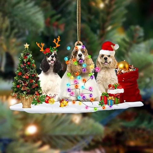 Vista 46 de Nazenti Adorno de Navidad personalizado con amigos Affenpinscher – Adorno de perro personalizado para amantes de las mascotas, acrílico plano