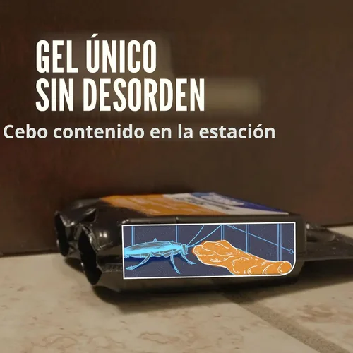 Vista 6 de TERRO Estaciones de cebo de gel para matar cucarachas, paquete de 12, cebo