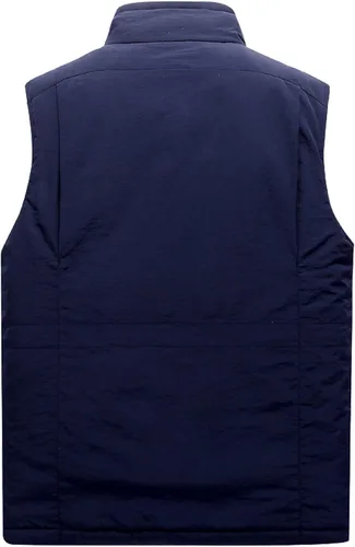Vista 2 de Vcansion Chaleco acolchado casual para hombre con cuello alto