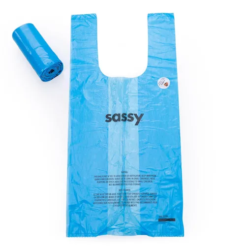Vista 5 de Sassy Sassy - Bolsas de pañales desechables, 1200 unidades, color azul, talla única