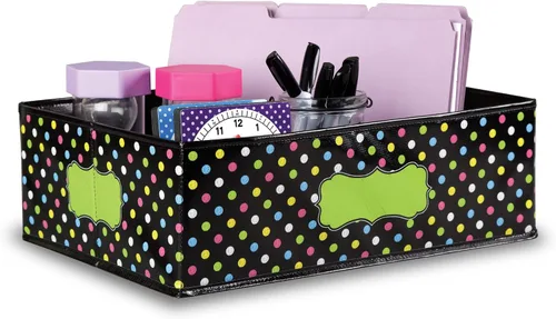 Vista 5 de Chalkboard Brights - Cubo de almacenamiento pequeño, multicolor