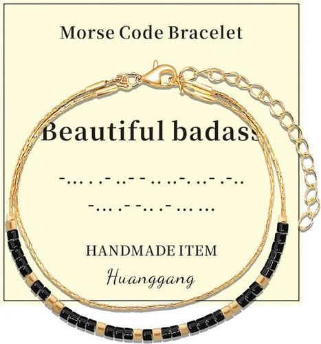 Vista 36 de Regalos inspiradores para mujeres, pulseras con código morse, mensaje secreto para hija, mamá, mejor amiga, profesora, día de la madre, día de San
