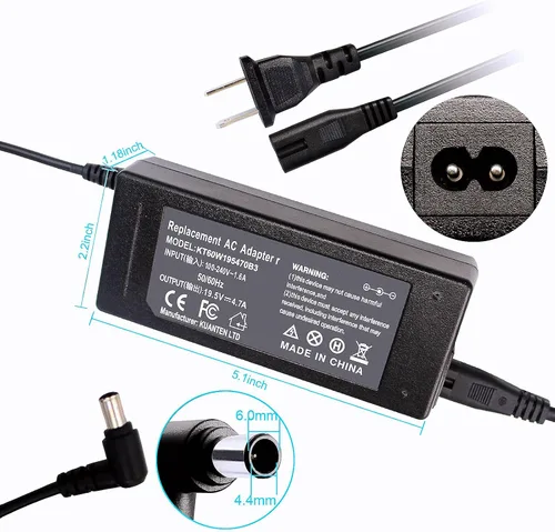 Vista 2 de Cable de alimentación adaptador de 19,5 V para Sony Bravia LCD TV KDL-48R510C KDL-40R510C KDL-48W650D KDL40W600B KDL32W600D KDL-40W650D KDL-48W600B