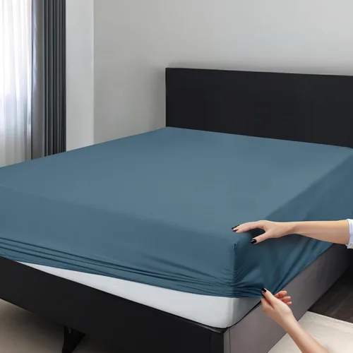 Vista 17 de LUX Décor - Sábana bajera individual – Sábanas de microfibra elástica 360 pulgadas fácil de ajustar, bolsillo profundo de 16 pulgadas, resistente a