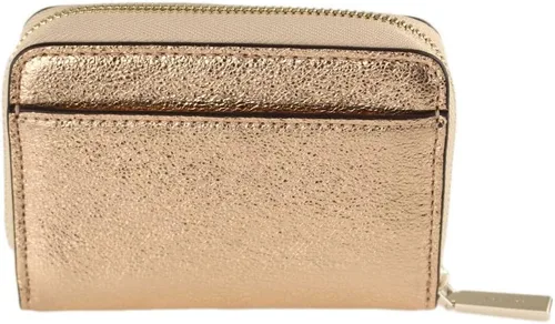 Vista 5 de Kate Spade - Funda pequeña con cremallera alrededor de tarjetero para fiestas, Oro, Cartera