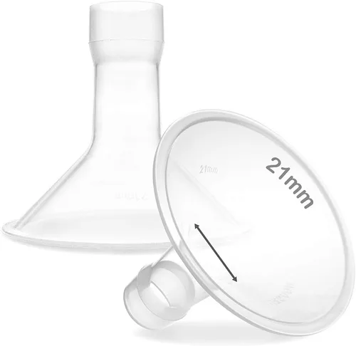 Vista 12 de Nenesupply Insertos de 0.591 in y bridas flexibles de 0.945 in compatibles con extractor de leche Lansinoh de repuesto para bridas Lansinoh de 0.591