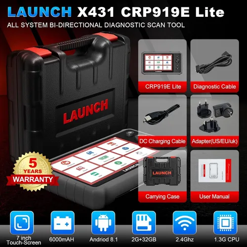 Vista 7 de LANZAMIENTO X431 CRP919E Lite OBD2 escáner, nueva herramienta de escaneo bidireccional 2026
