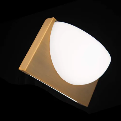 Vista 6 de WAC Lighting dweLED, Mylie - Aplique de pared LED de 10 pulgadas 3000 K en latón envejecido