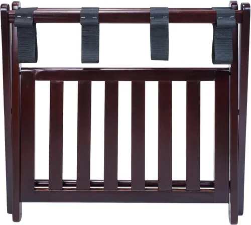 Vista 14 de Casual Home estantería para equipaje con estante, madera maciza, Madera, Espresso