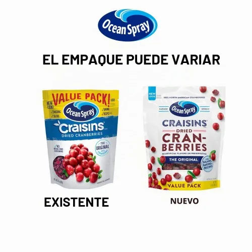 Vista 3 de Ocean Spray Craisins Arándanos Rojos Secos Originales, Paquete de Valor de 24 Onzas