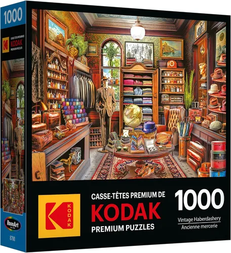 Vista 2 de Roseart - Kodak Premium - Mercería vintage - Rompecabezas de 1000 piezas para adultos