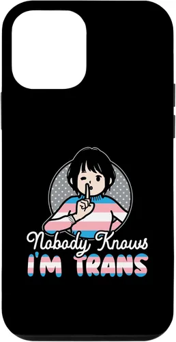 Vista 12 de iPhone 15 Nobody Knows I'm Trans Rainbow Pride LGBTQ Transgender Case
