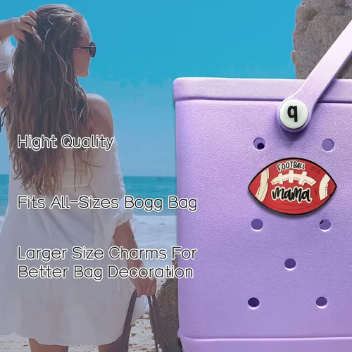 Vista 3 de Smiley Charms for Bogg Bag, Bogg Bag Charms Accessories,Decorative Charm for Beach Tote Bag Rubber Beach Bag