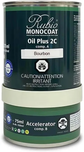 Vista 17 de Rubio Monocoat Tinte y acabado para madera de 650 pies cuadrados - Niebla 5% Oil Plus 2C Aceite de linaza ecológico de secado rápido
