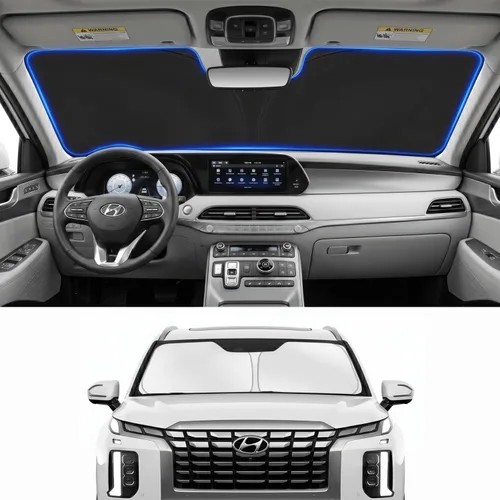Vista 65 de Parasol para parabrisas para BMW X1 E84 2016-2024 2025, accesorios – Cubierta de parasol para parabrisas de ventana delantera, ajuste personalizado