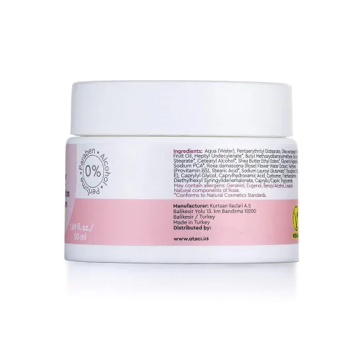 Vista 2 de OTACI Crema facial herbaria con infusión de rosas - Hidratante vegano ultra nutritivo para hidratación profunda, textura suave y brillo radiante